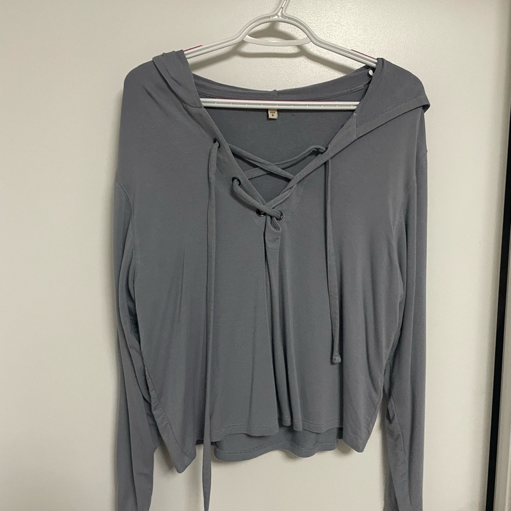 Express Charcoal Gray Women's Hoodie